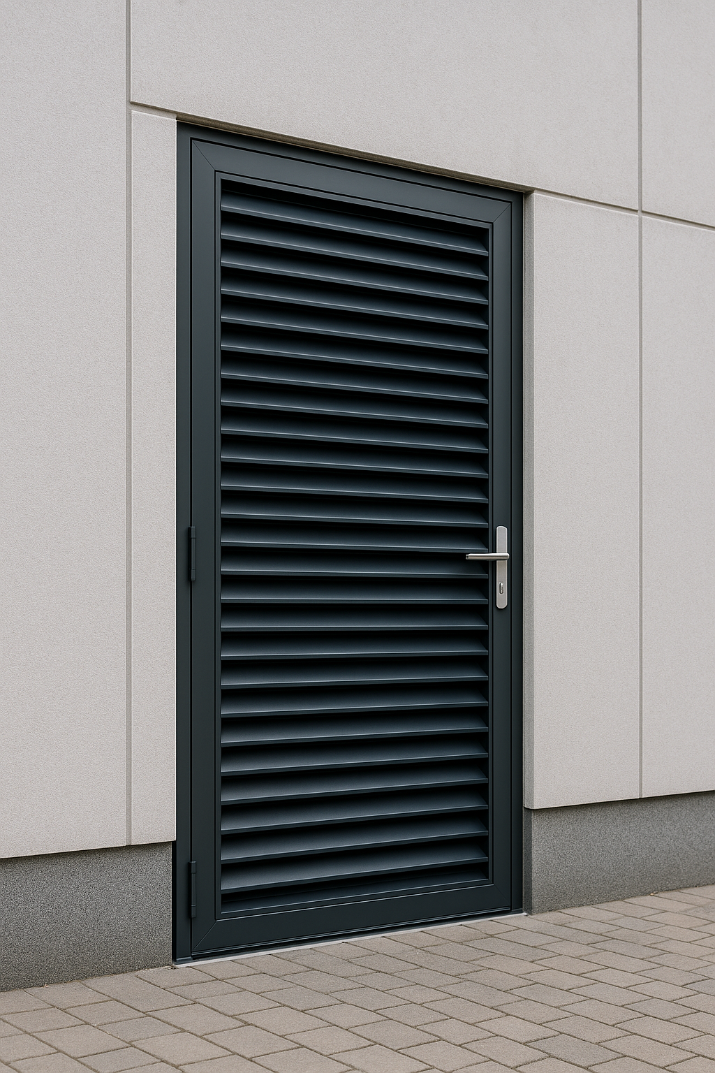aluminium louvred doors - professional louvred doors available in Sheffield from UK manufacturers